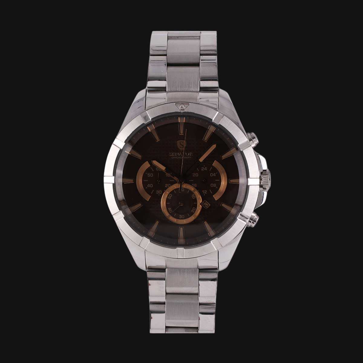 ساعت عقربه ای مردانه سناتور مدل ST1012G رنگ بدنه نقره‌ای