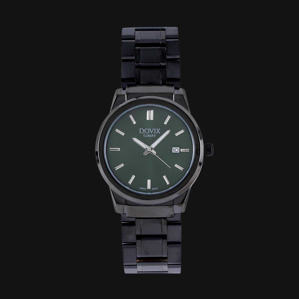ساعت عقربه ای مردانه داویکس مدل 241018G مشکی صفحه سبز