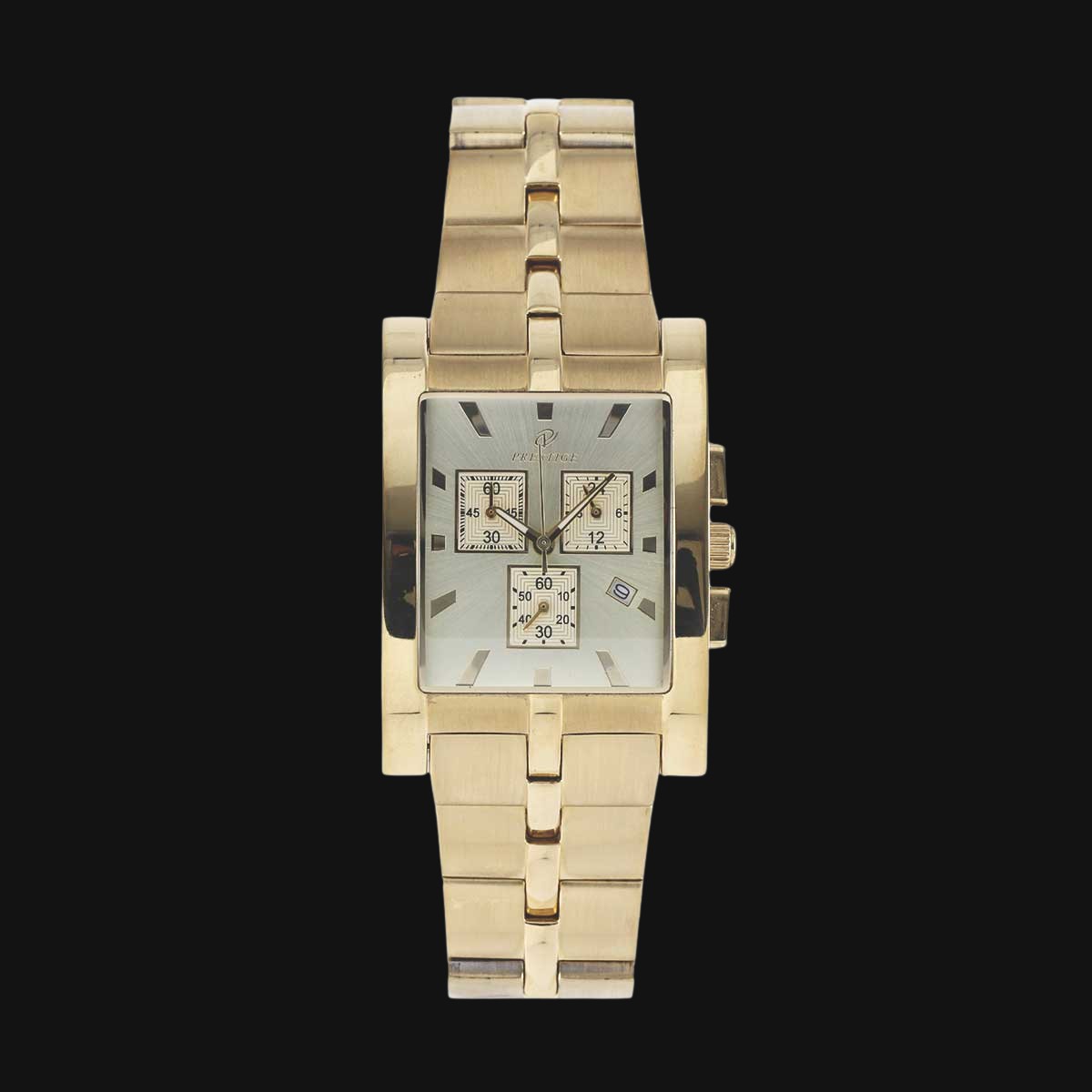 ساعت مچی مردانه عقربه ای پرستیژ مدل P9021G طلایی