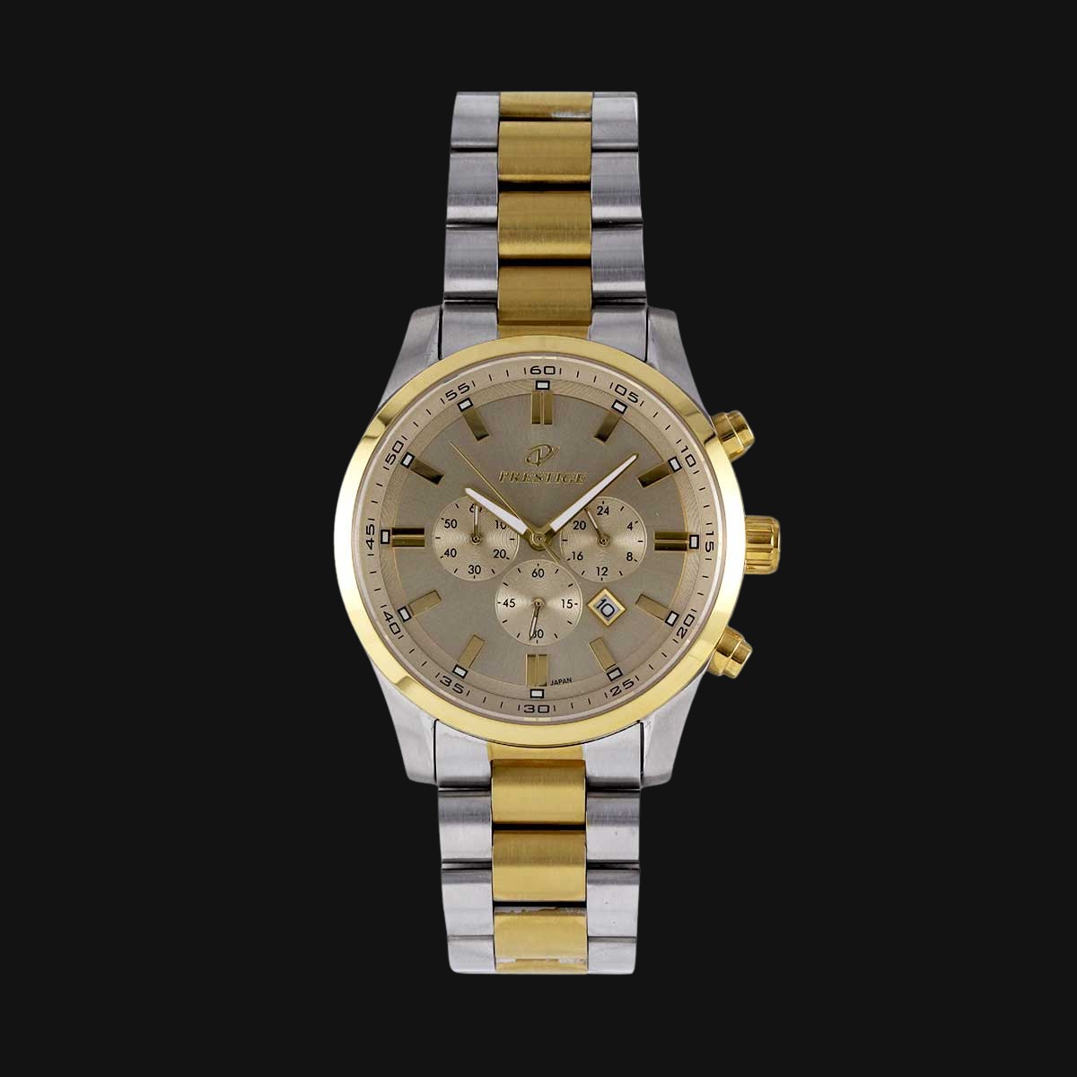 ساعت مچی مردانه عقربه ای پرستیژ مدل P9054M شامپاینی