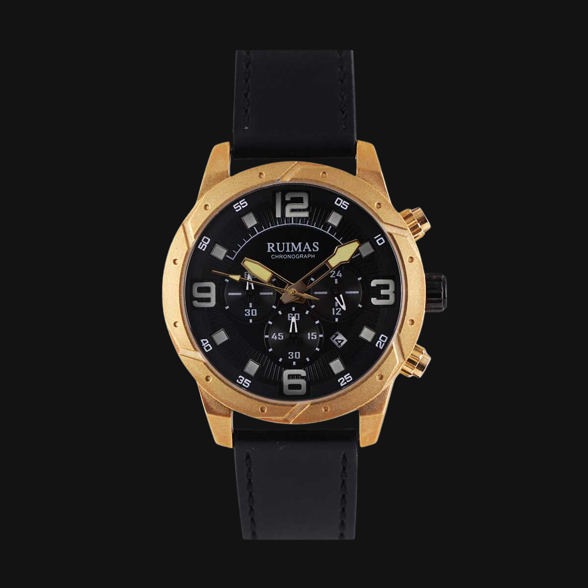 ساعت عقربه ای مردانه کوارتز رویماس مدل RM595GGDBK-1N3 رنگ طل