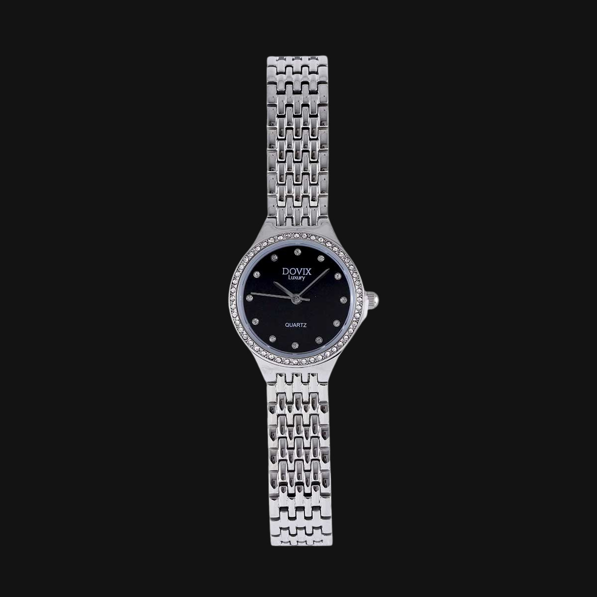 ساعت عقربه ای زنانه داویکس مدل 24037L نقره‌ای مشکی