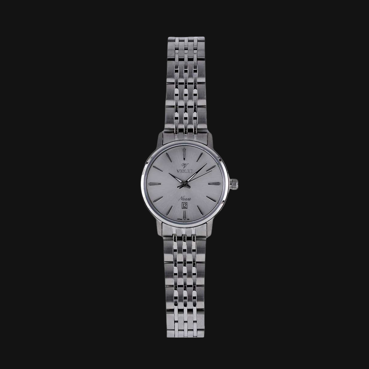ساعت مچی زنانه عقربه ای ویولت نوا مدل B32764L/111 سفید نقره‌ای