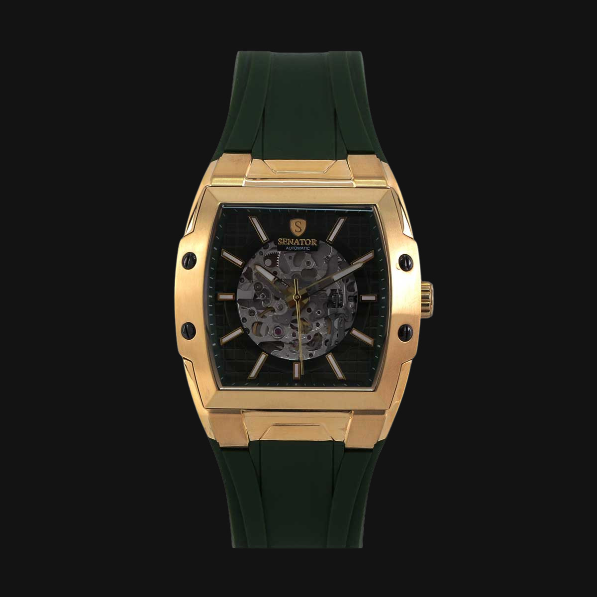 ساعت عقربه ای مردانه سناتور مدل ST1049G رنگ بدنه طلایی مات