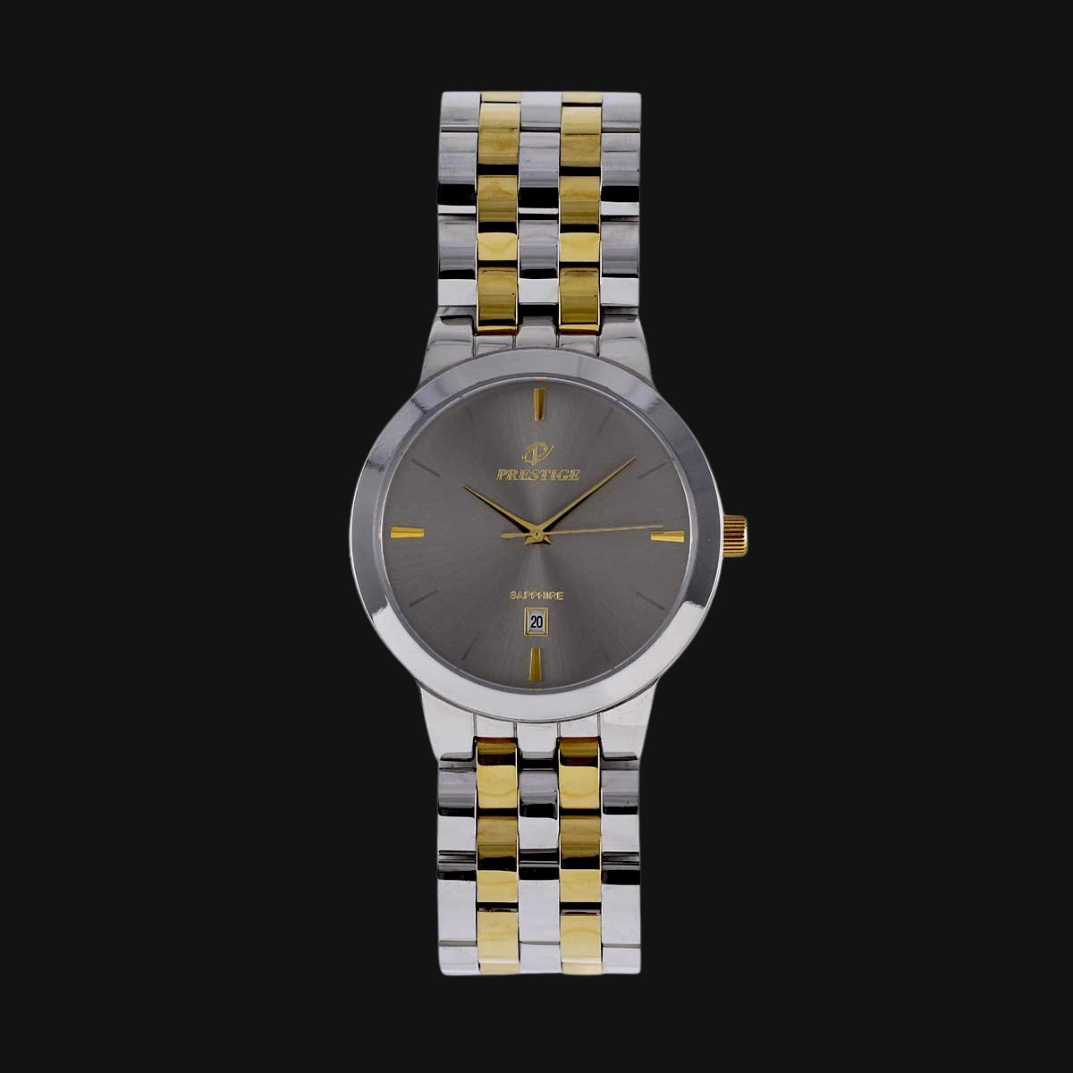 ساعت مچی مردانه عقربه ای پرستیژ مدل P9035G دودی