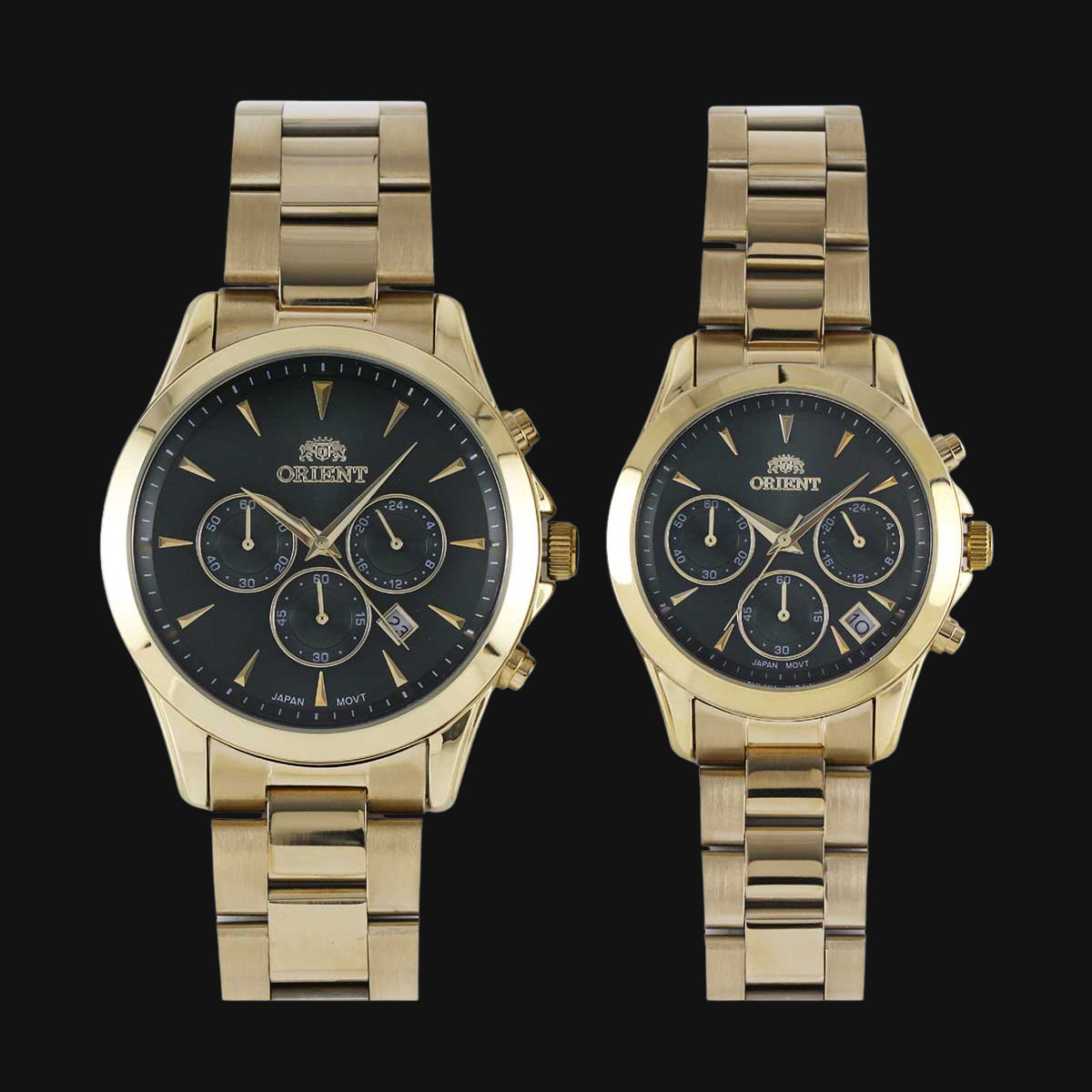 ساعت ست عقربه ای زنانه و مردانه اورینت طلایی 1095G و 1095L