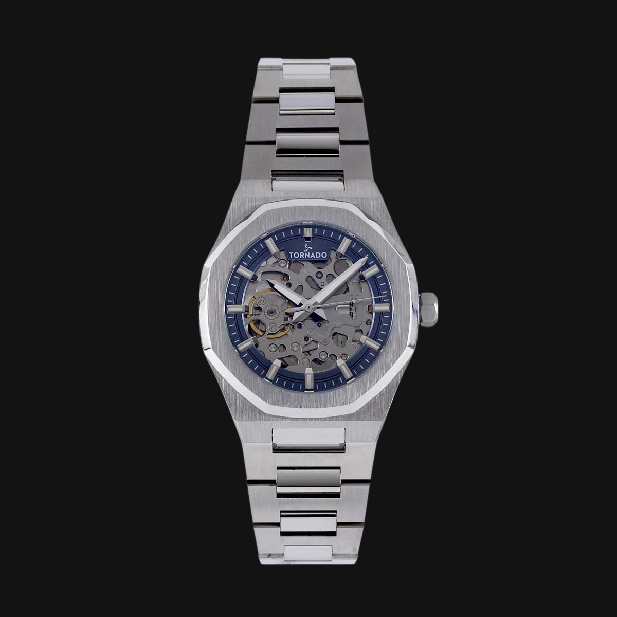 ساعت مچی مردانه عقربه ای تورنادو مدل T24303-SBSN آبی سیلور