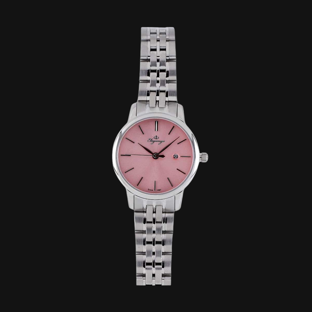 ساعت مچی زنانه عقربه ای الگنگس مدل SP8149-601 صورتی