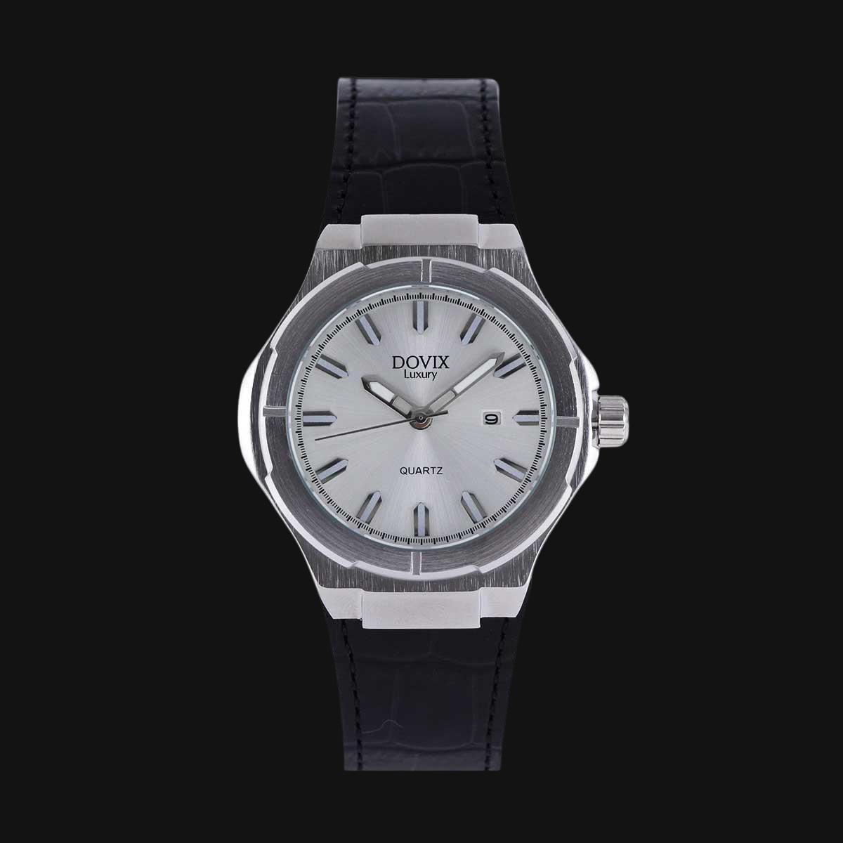 ساعت عقربه ای مردانه داویکس مدل 24032M صفحه سفید نقره‌ای