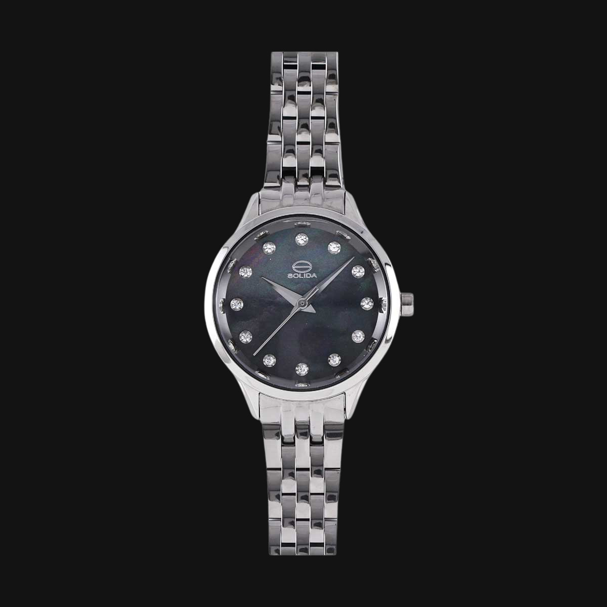 ساعت عقربه ای زنانه سولیدا مدل S4128L نقره‌ای