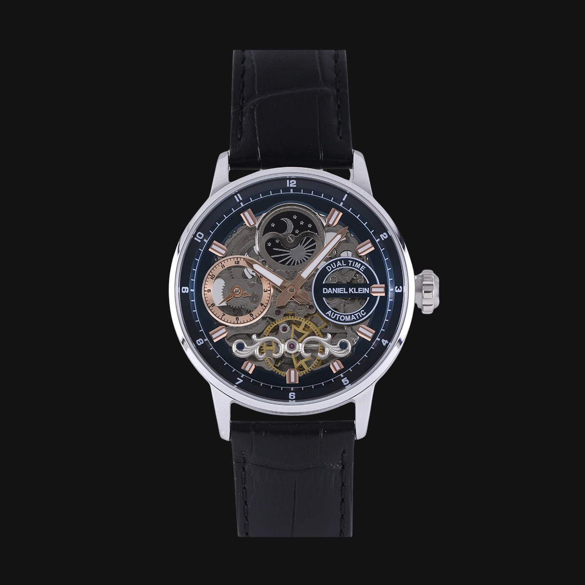 ساعت عقربه ای مردانه اتوماتیک دنیل کلین مدل 4-1.14013 رنگ نق