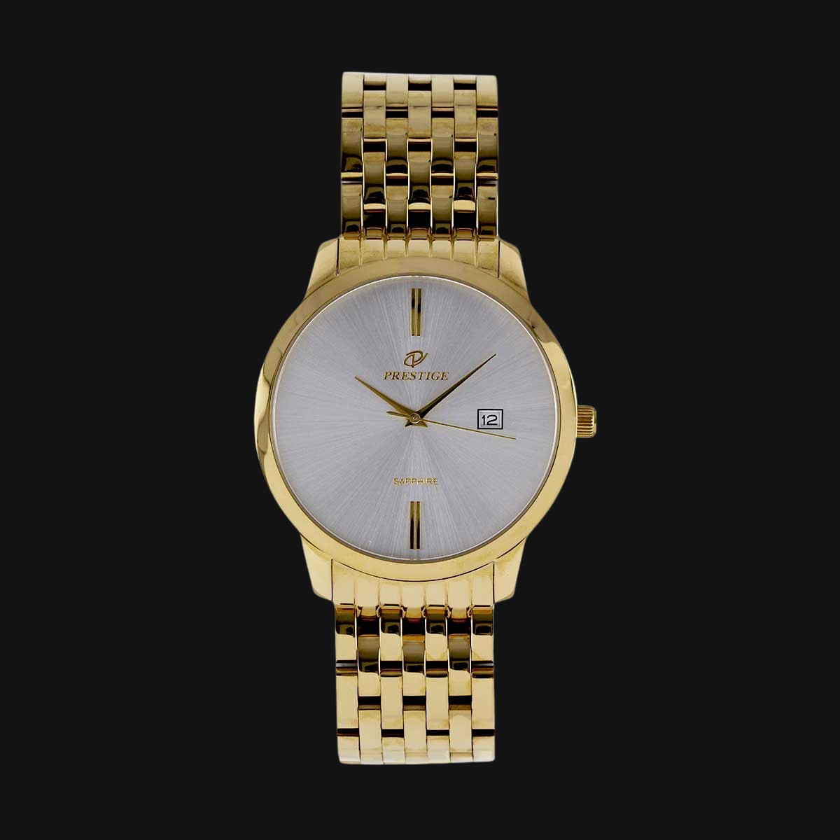 ساعت مچی مردانه عقربه ای پرستیژ مدل P9036G طلایی