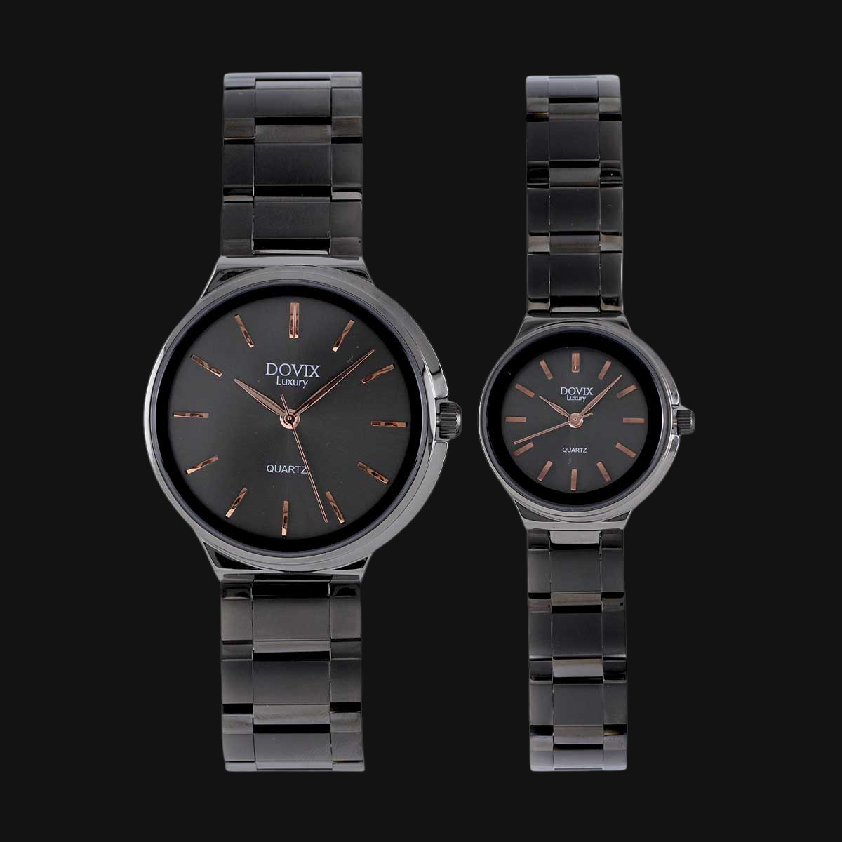 ساعت ست داویکس رنگ مشکی 24039L و 24039M