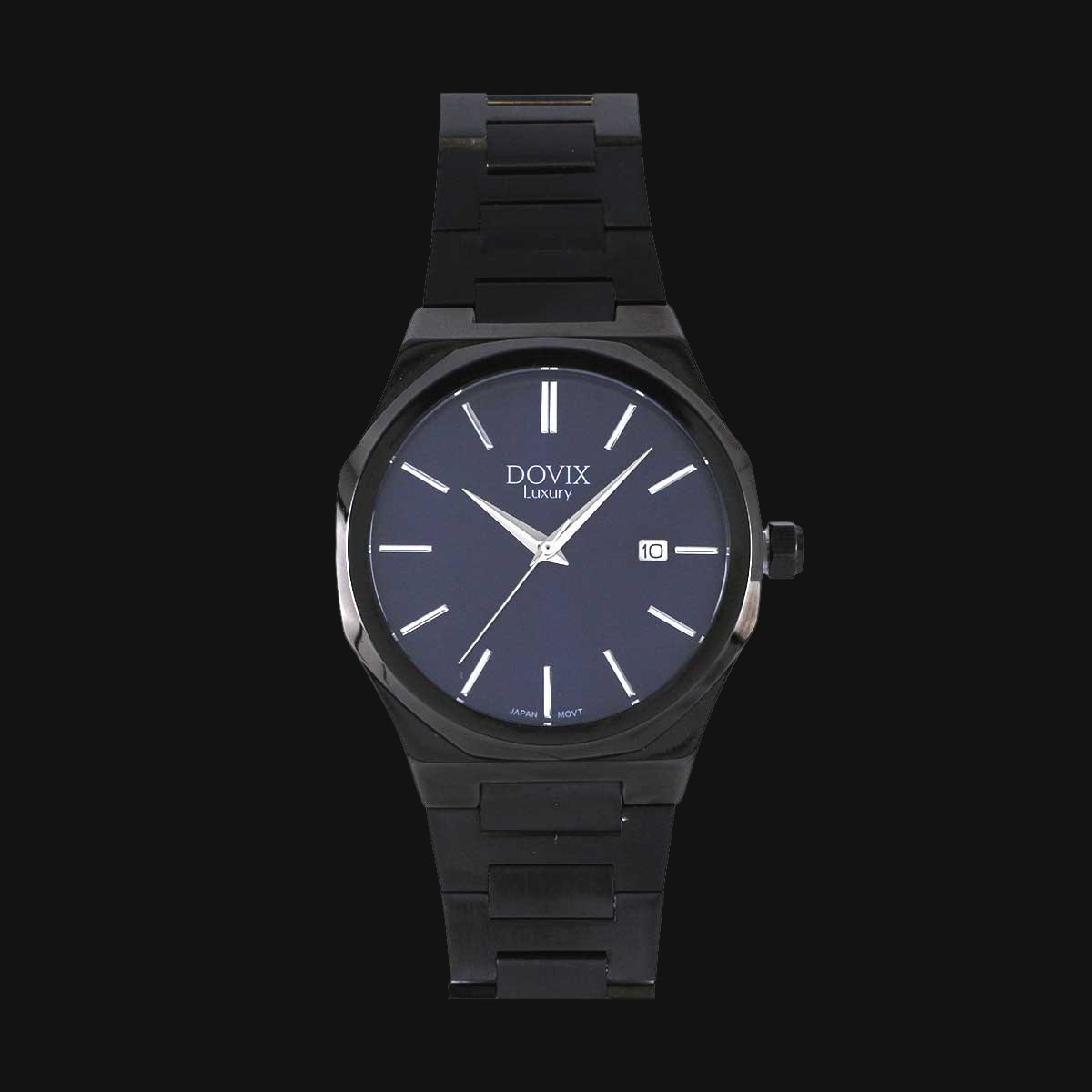 ساعت عقربه ای مردانه داویکس مدل 241016G مشکی صفحه سرمه‌ای