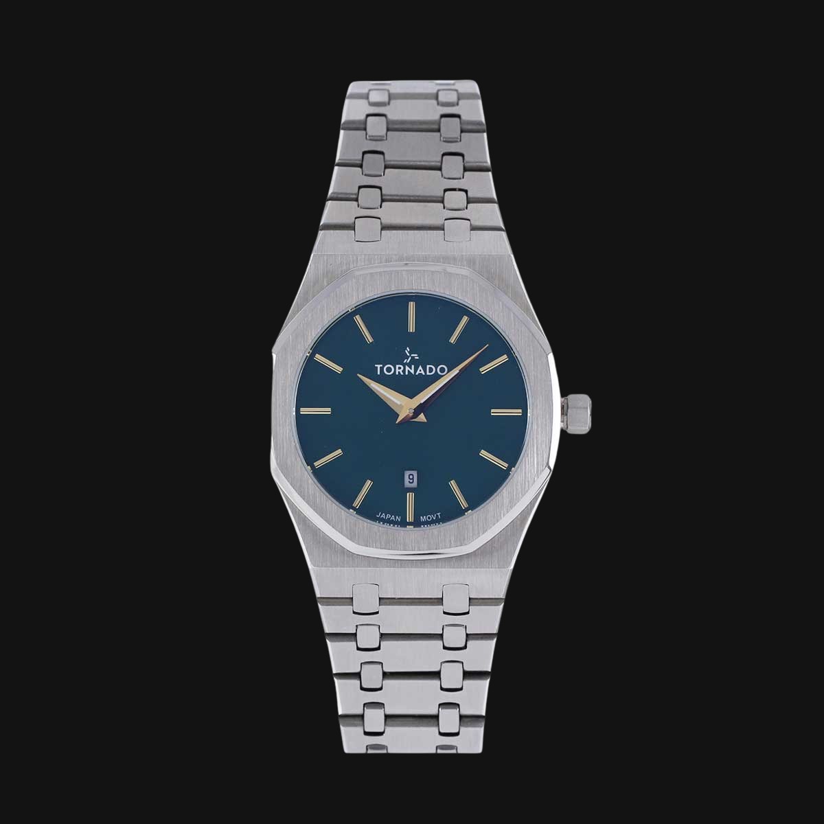 ساعت مچی مردانه عقربه ای تورنادو مدل T9009-SBSHG نقره‌ای