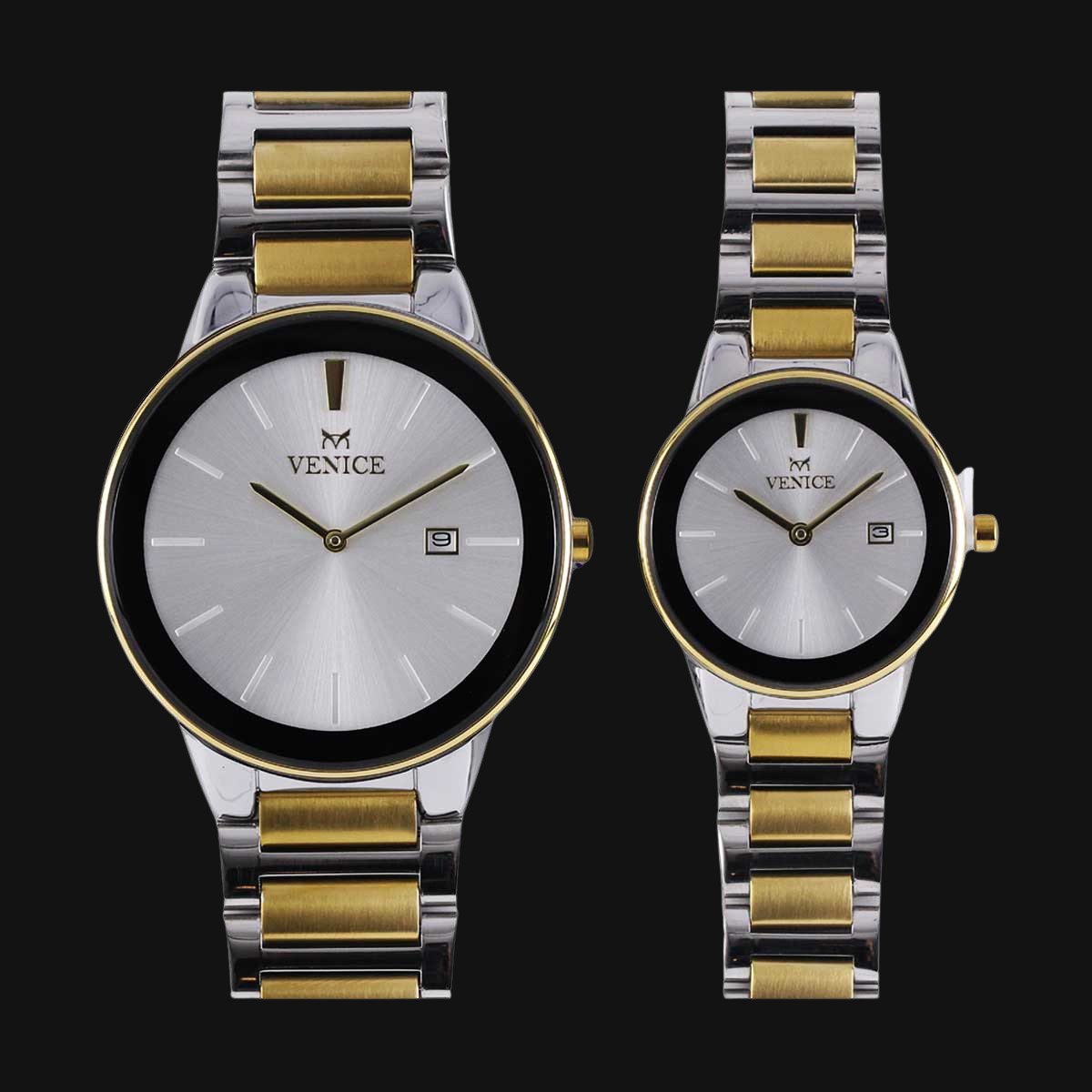 ساعت ست عقربه ای زنانه و مردانه ونیز 801195201L و 801195202G