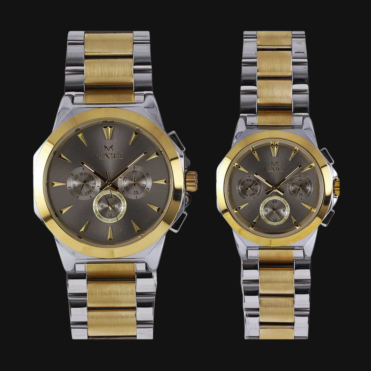 ساعت ست عقربه ای زنانه و مردانه ونیز 801225301L و 801225302G