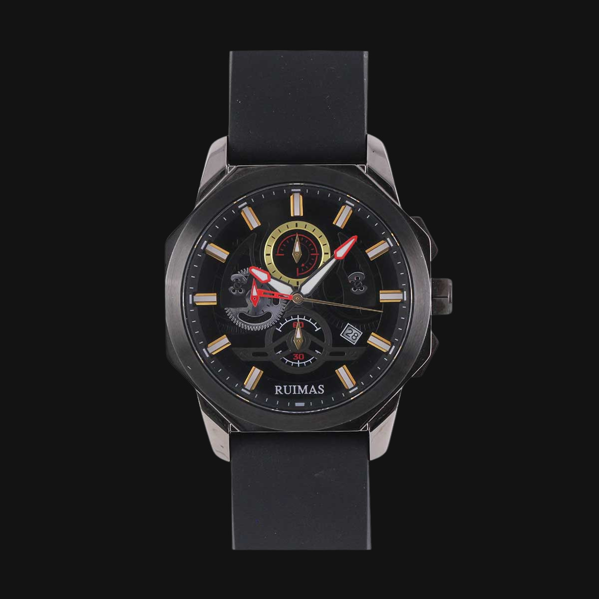 ساعت عقربه ای مردانه کوارتز رویماس مدل RM581G-GUNBK-1N3 رنگ