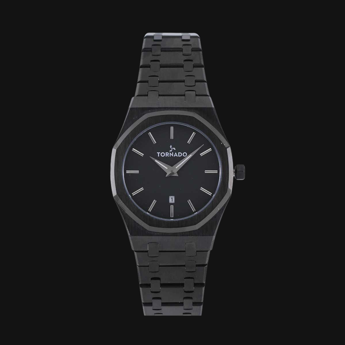 ساعت مچی مردانه عقربه ای تورنادو مدل T9009-BBBB مشکی