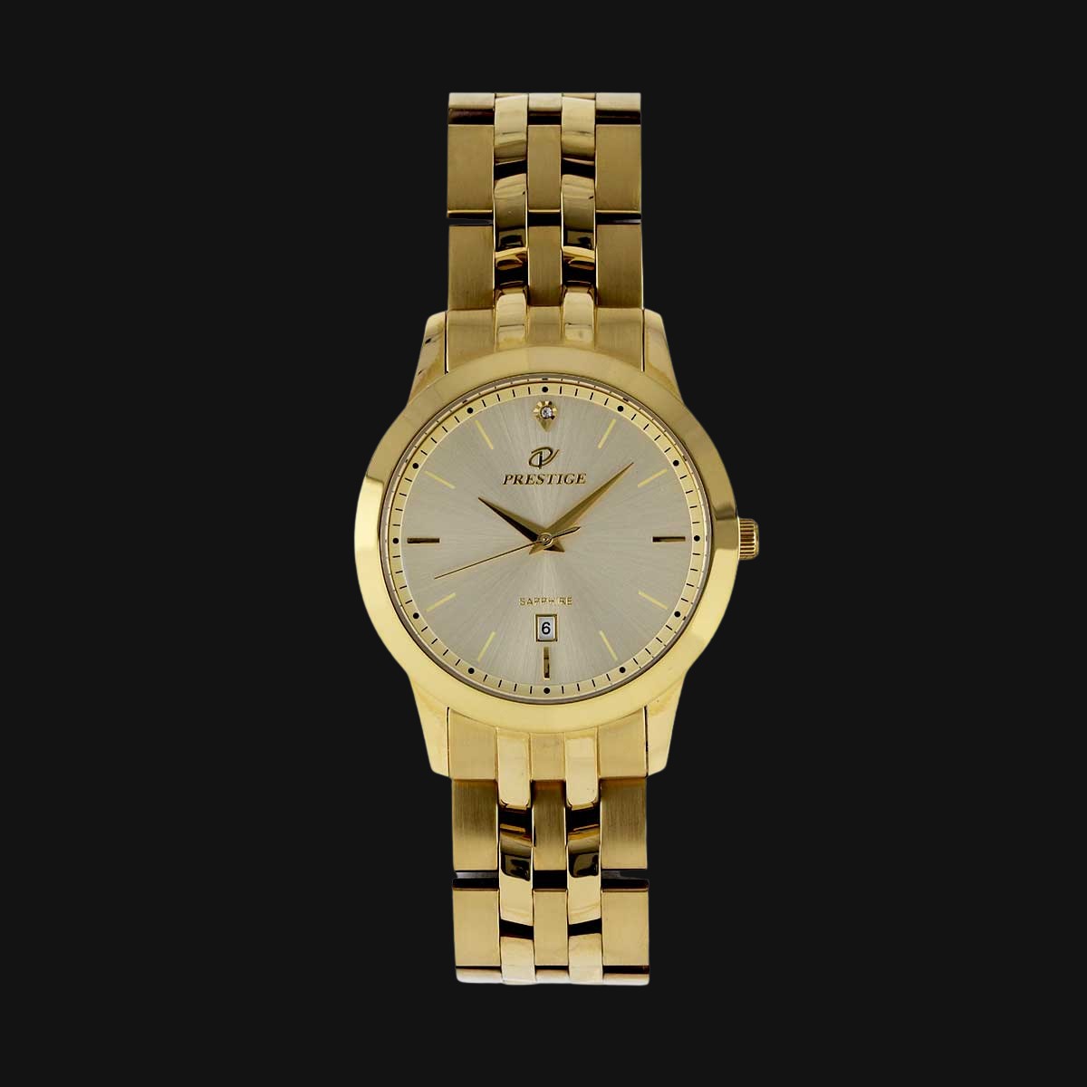 ساعت مچی مردانه عقربه ای پرستیژ مدل P9039G طلایی