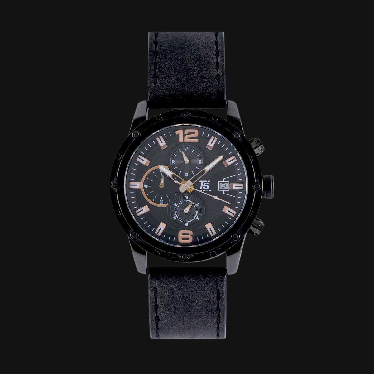 ساعت عقربه ای مردانه تی فایو مدل H3582G مشکی