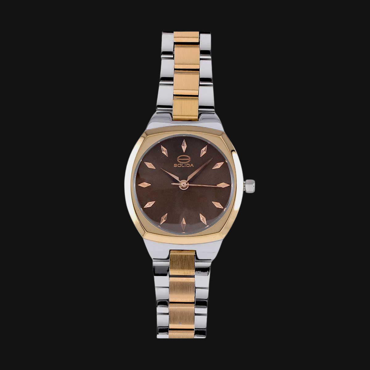 ساعت عقربه ای زنانه سولیدا مدل S4116L نقره ایی رزگلد