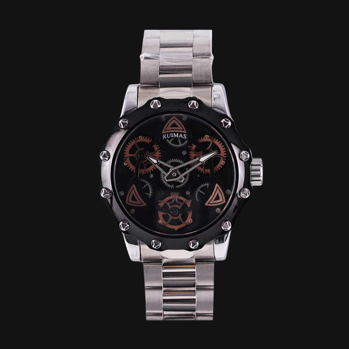 ساعت عقربه ای مردانه کوارتز رویماس مدل RM331G-BK-1NO رنگ نقر