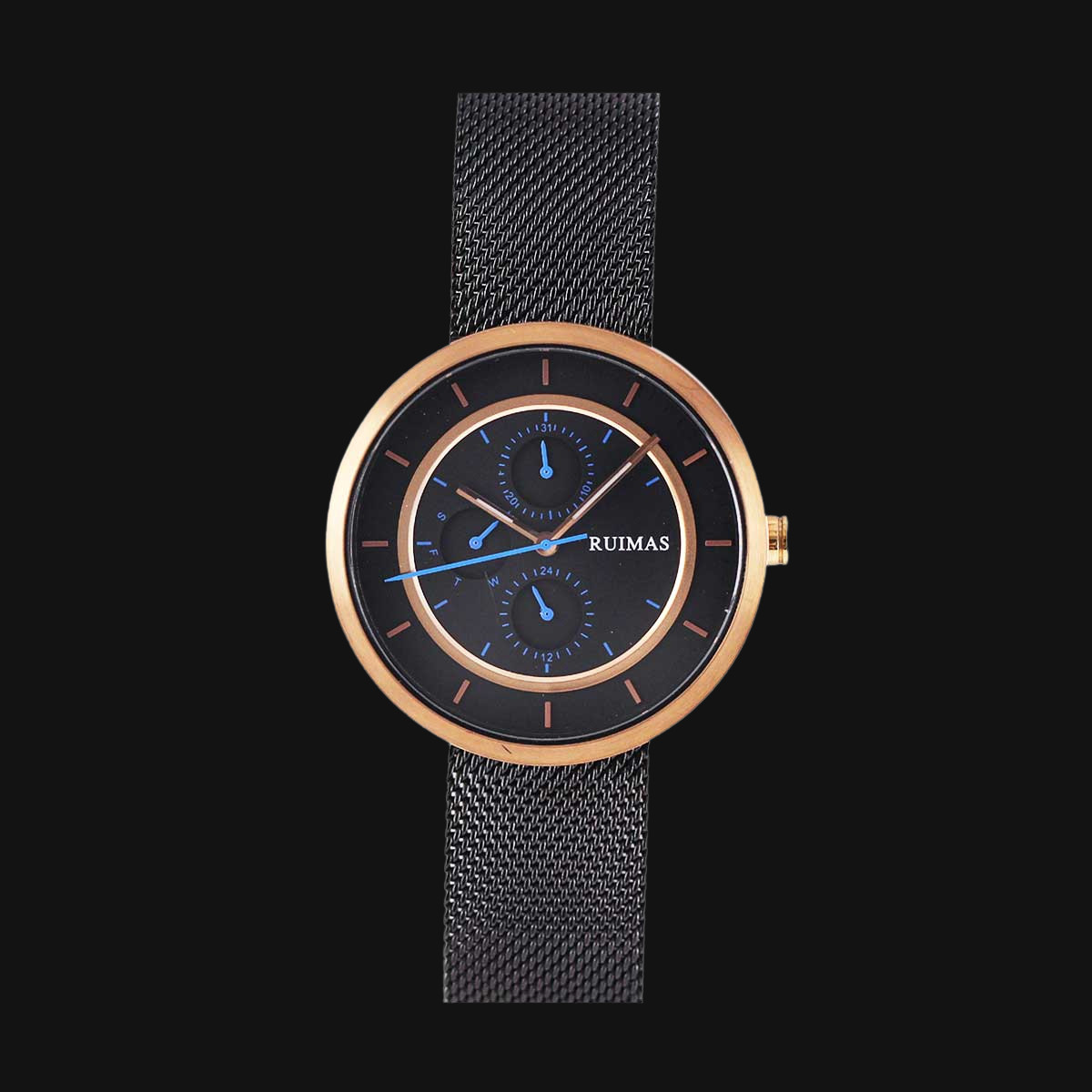 ساعت عقربه ای مردانه کوارتز رویماس مدل RM569GGREBK-1NO رنگ م