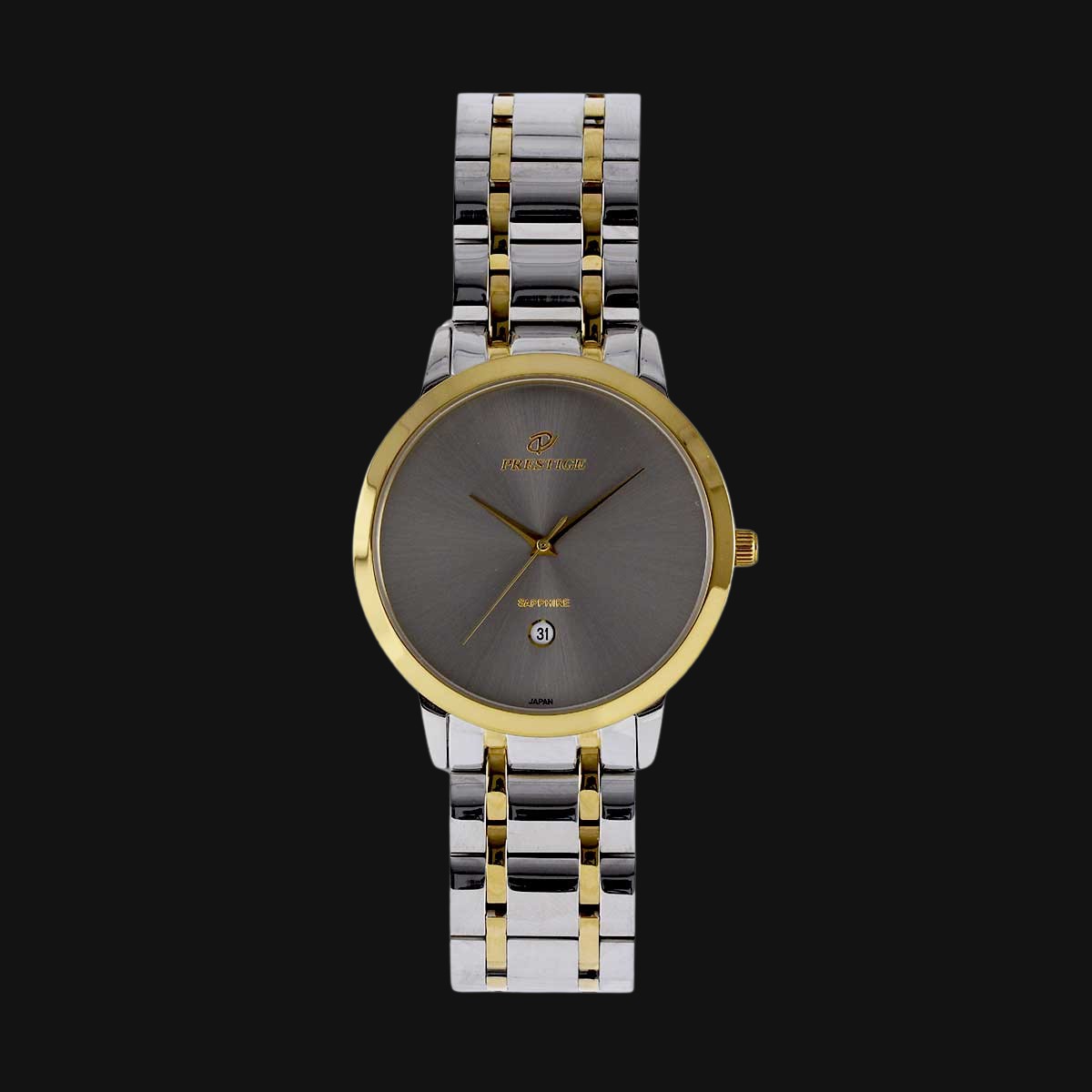 ساعت مچی مردانه عقربه ای پرستیژ مدل P9037G دودی