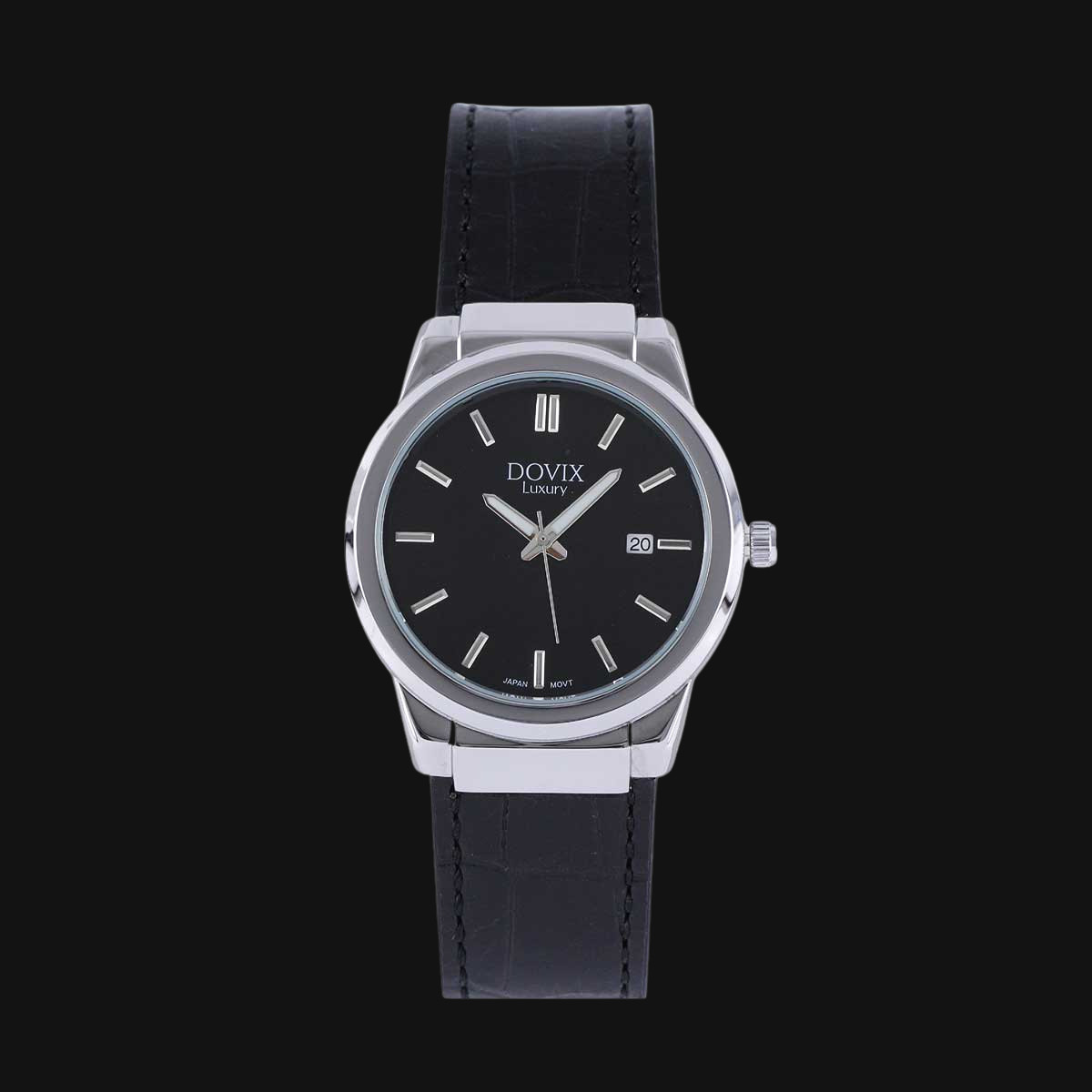 ساعت عقربه ای مردانه داویکس مدل 241018G نقره‌ای صفحه مشکی