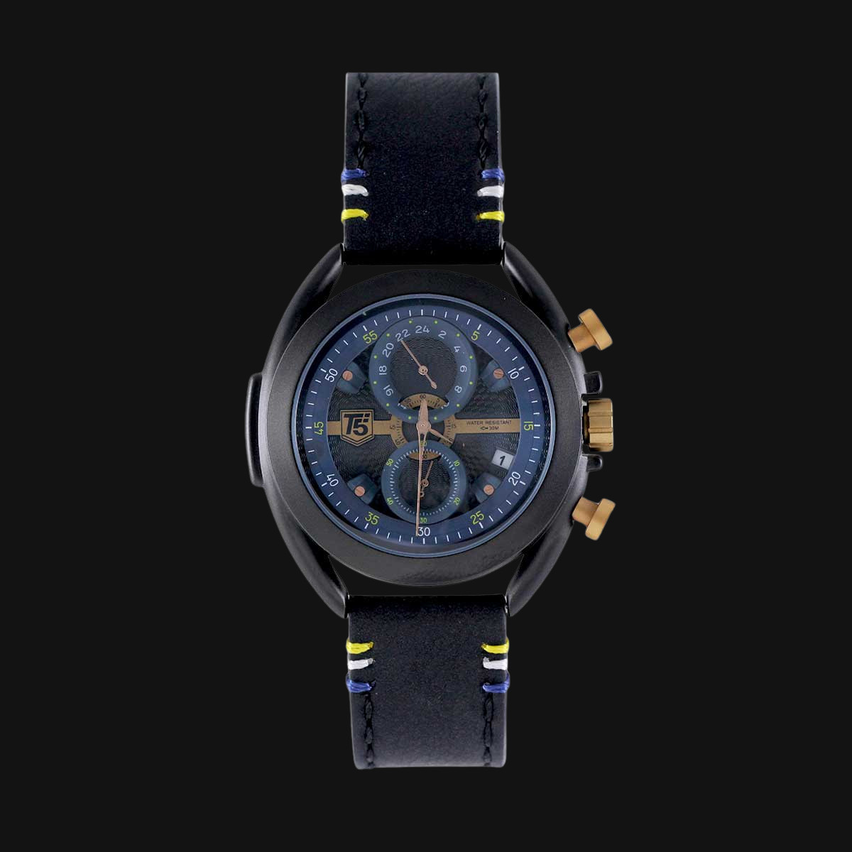 ساعت مردانه عقربه ای تی فایو مدل H3673G قاب مشکی