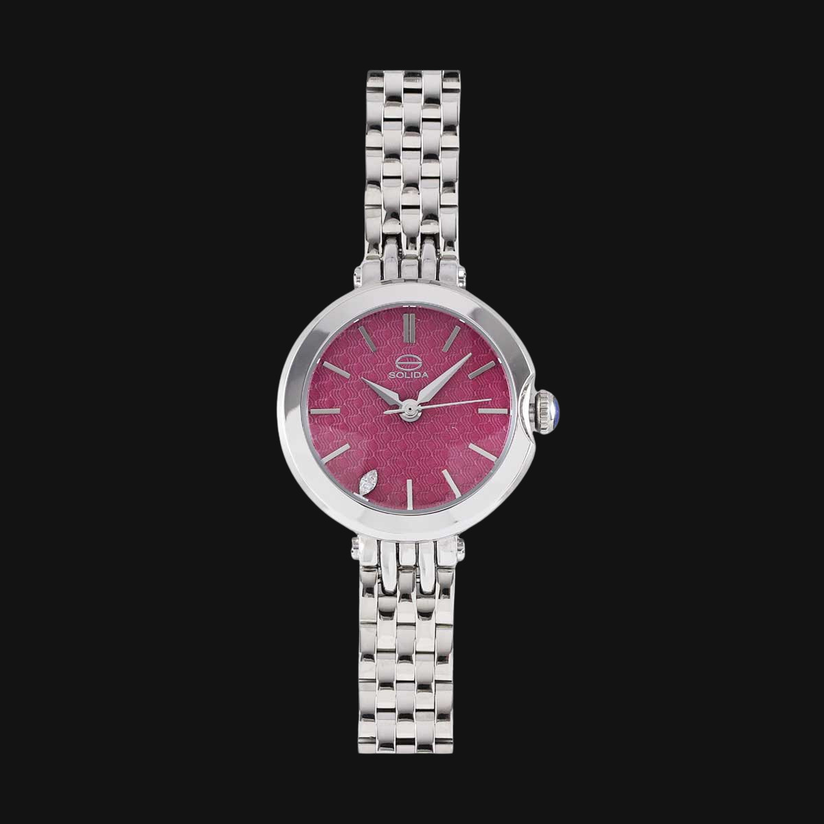 ساعت عقربه ای زنانه سولیدا مدل S4133L نقره ایی براق