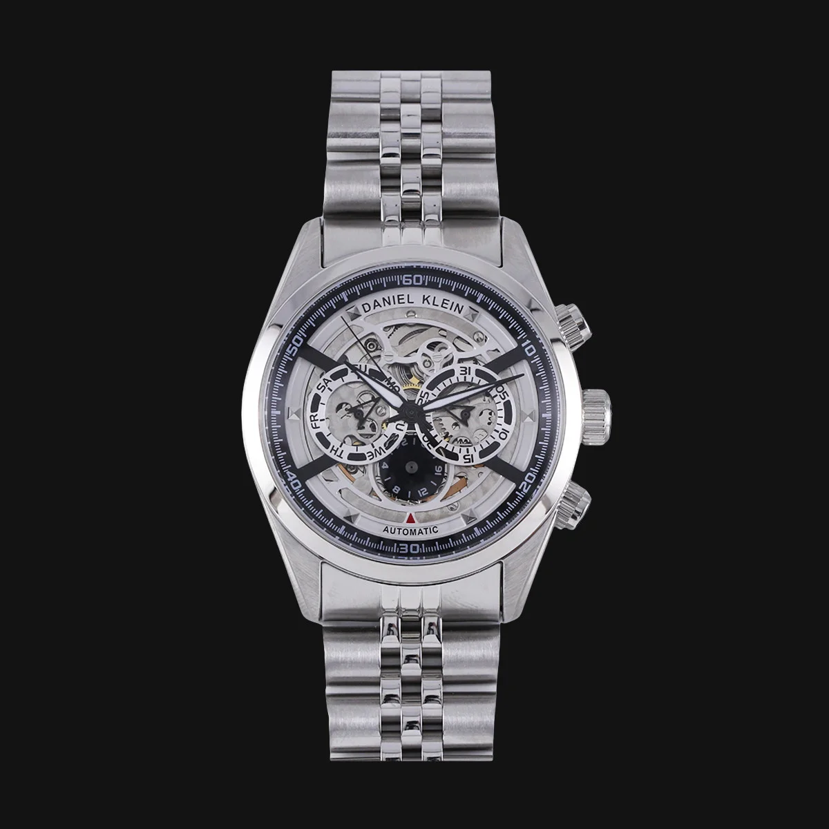 ساعت عقربه ای مردانه مکانیکی دنیل کلین مدل 1-1.14093 رنگ نقر