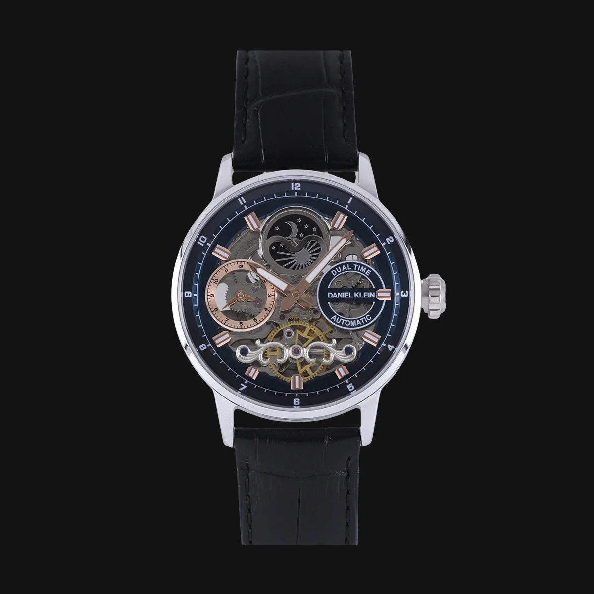 ساعت عقربه ای مردانه اتوماتیک دنیل کلین مدل 4-1.14013 رنگ نق