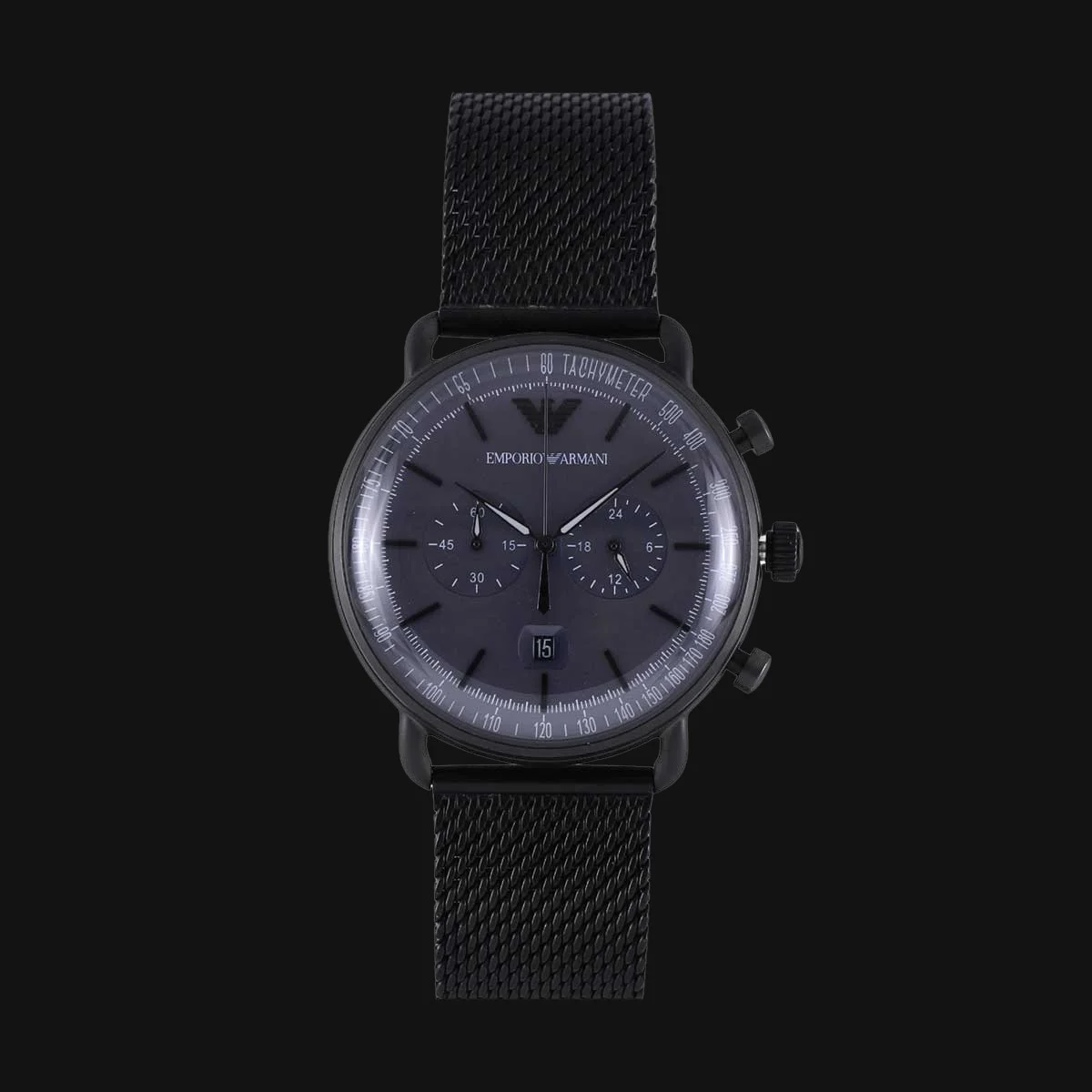 ساعت لوکس مردانه امپریو آرمانی مدل AR11201 مشکی