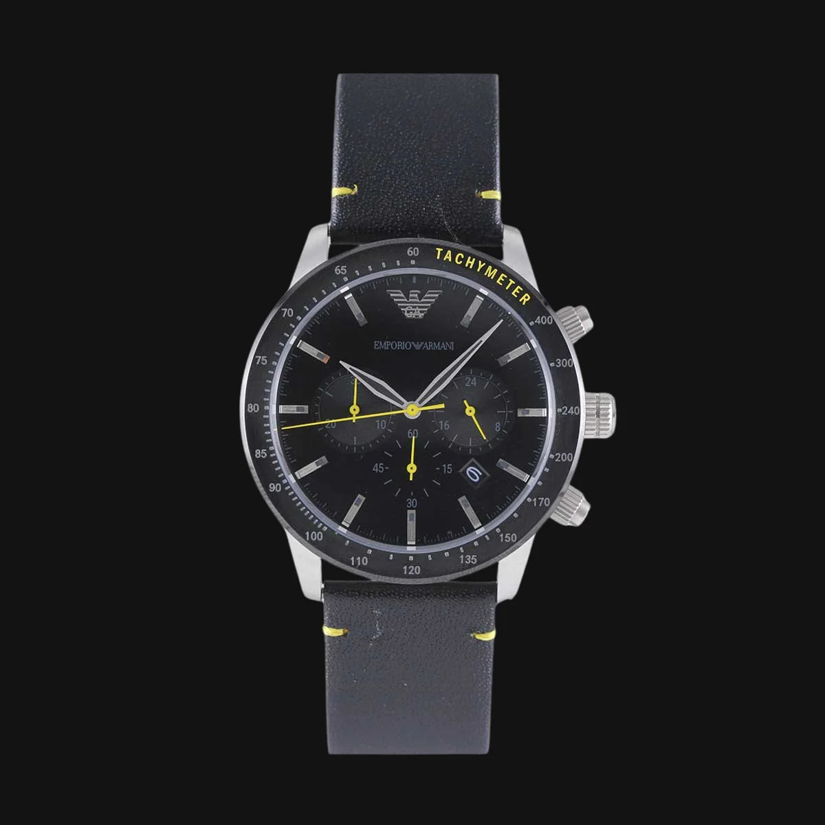 ساعت لوکس مردانه امپریو آرمانی مدل AR11325 نقره ایی و مشکی