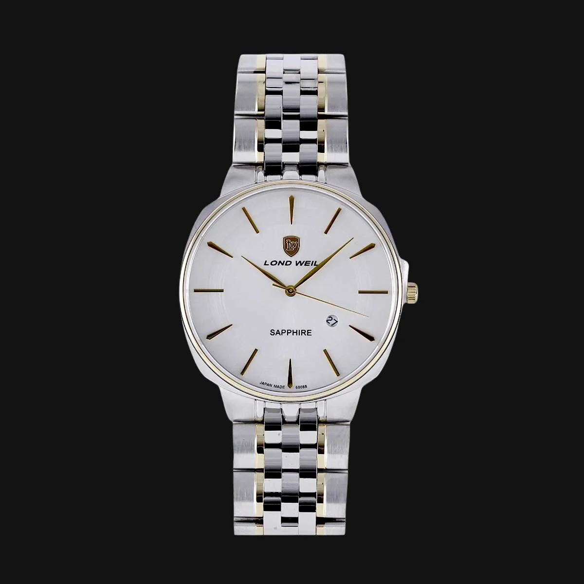 ساعت عقربه ای مردانه لوندویل مدل LW60088M-01-04-04 نقره ایی طلایی براق