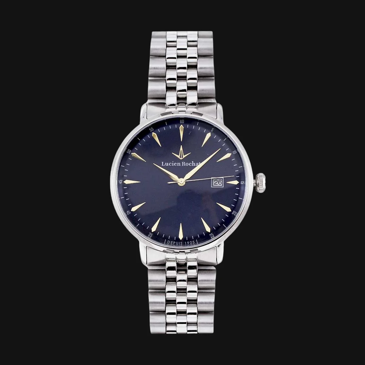 ساعت لوکس مردانه لوسین روشا مدل R0453120005 نقره ایی براق