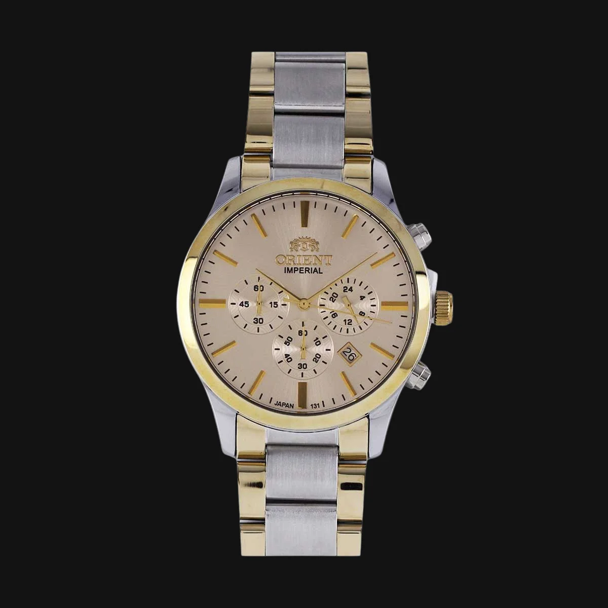 ساعت عقربه ای مردانه اورینت مدل O-SH131G نقره ایی طلایی