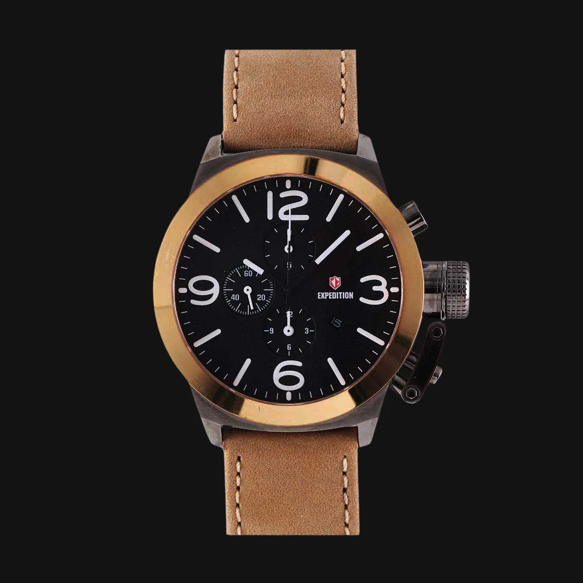 ساعت عقربه ای مردانه کوارتز اکسپدیشن مدل E6339M رنگ مشکی رزگ