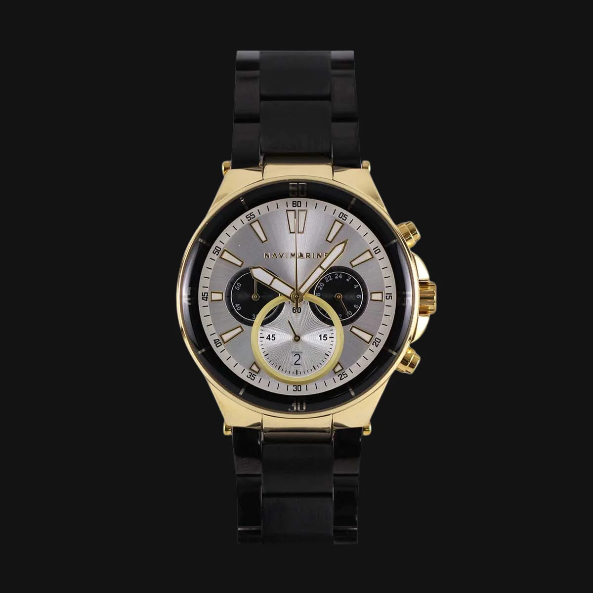 ساعت عقربه ای مردانه کوارتز ناوی مارین مدل NVM09-M1