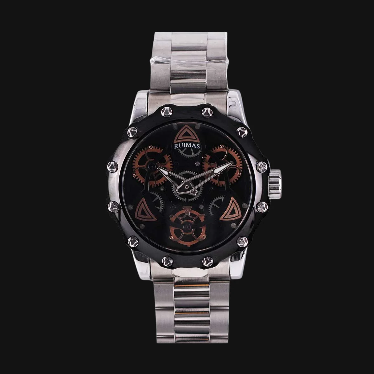 ساعت عقربه ای مردانه کوارتز رویماس مدل RM331G-BK-1NO رنگ نقر