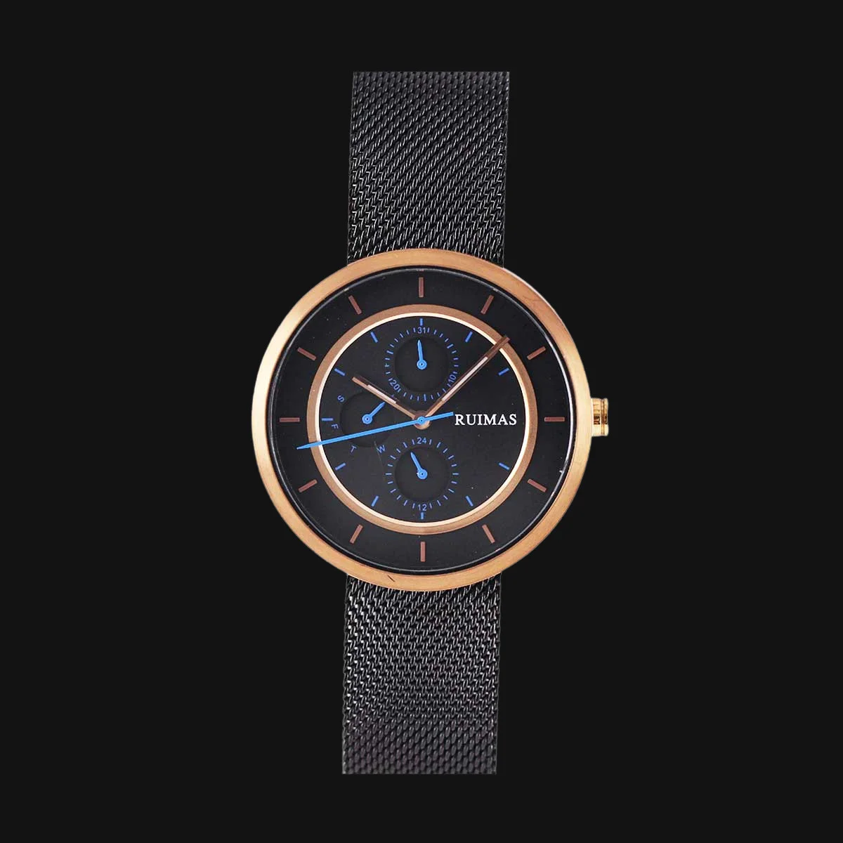 ساعت عقربه ای مردانه کوارتز رویماس مدل RM569GGREBK-1NO رنگ م