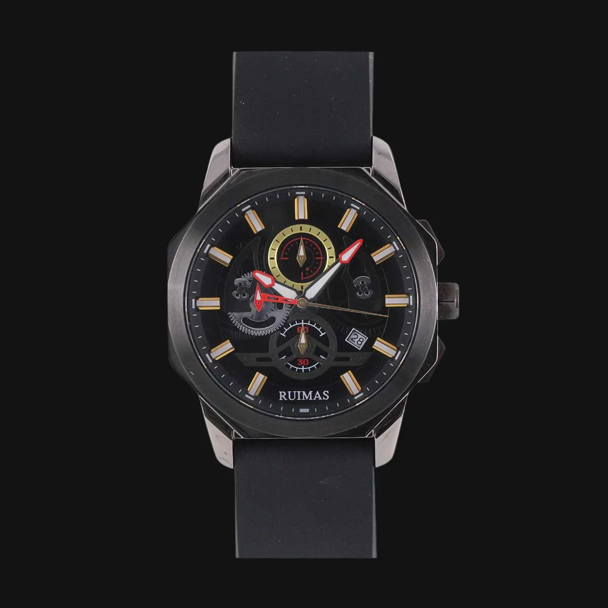 ساعت عقربه ای مردانه کوارتز رویماس مدل RM581G-GUNBK-1N3 رنگ