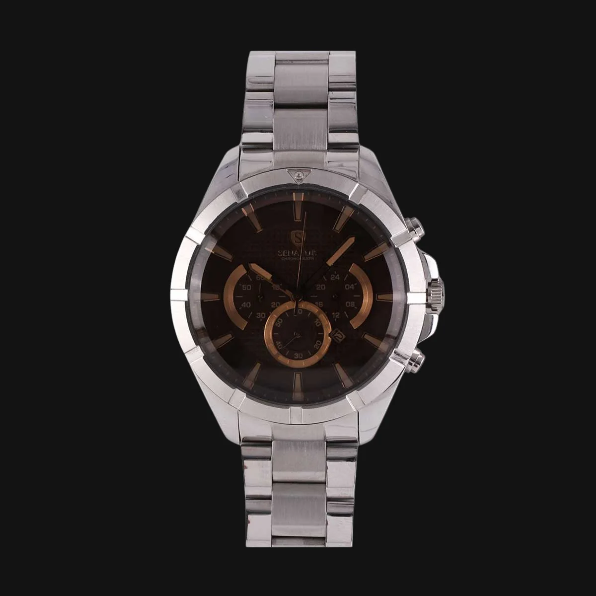 ساعت عقربه ای مردانه سناتور مدل ST1012G رنگ بدنه نقره‌ای