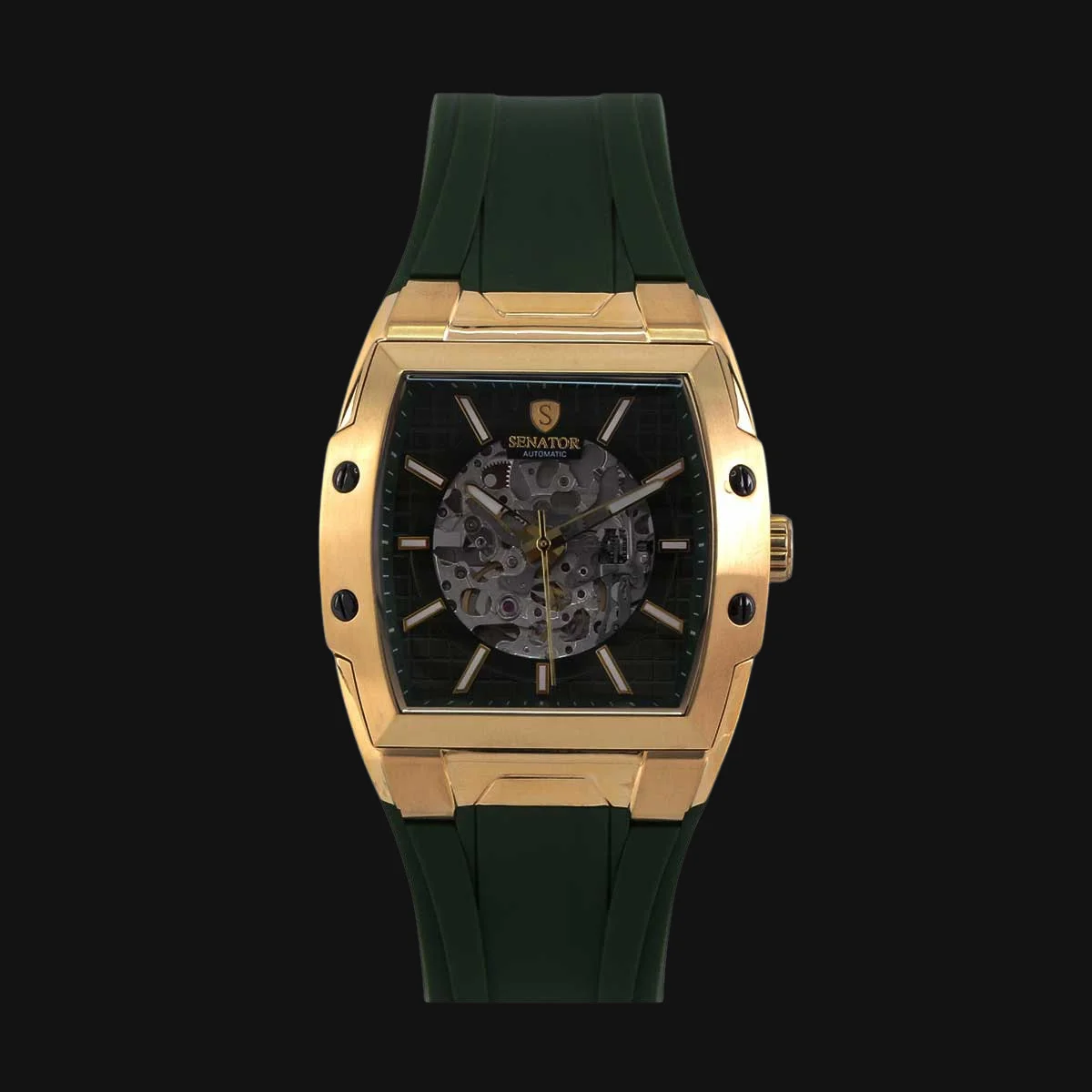 ساعت عقربه ای مردانه سناتور مدل ST1049G رنگ بدنه طلایی مات