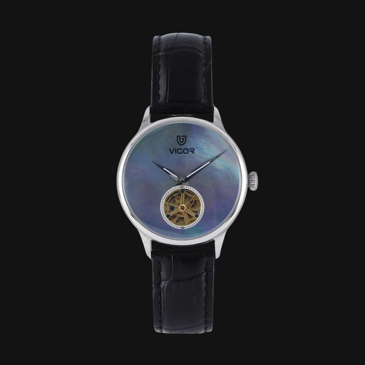 ساعت مچی مردانه عقربه ای ویگور مدل V5611-1 قلب باز