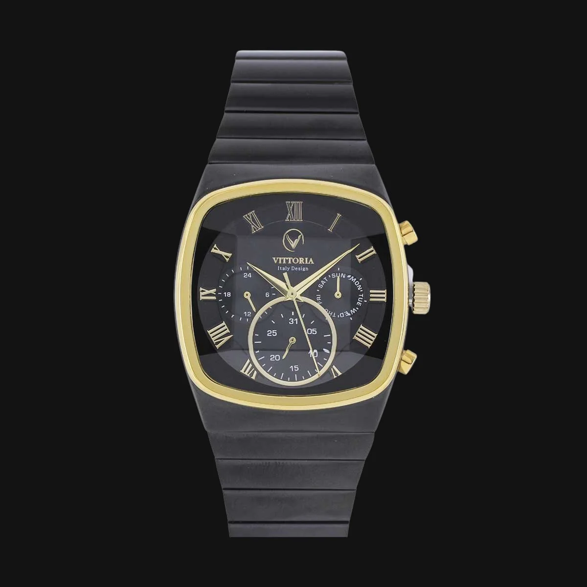 ساعت عقربه ای مردانه ویتوریا مدل VT3405 طلایی براق