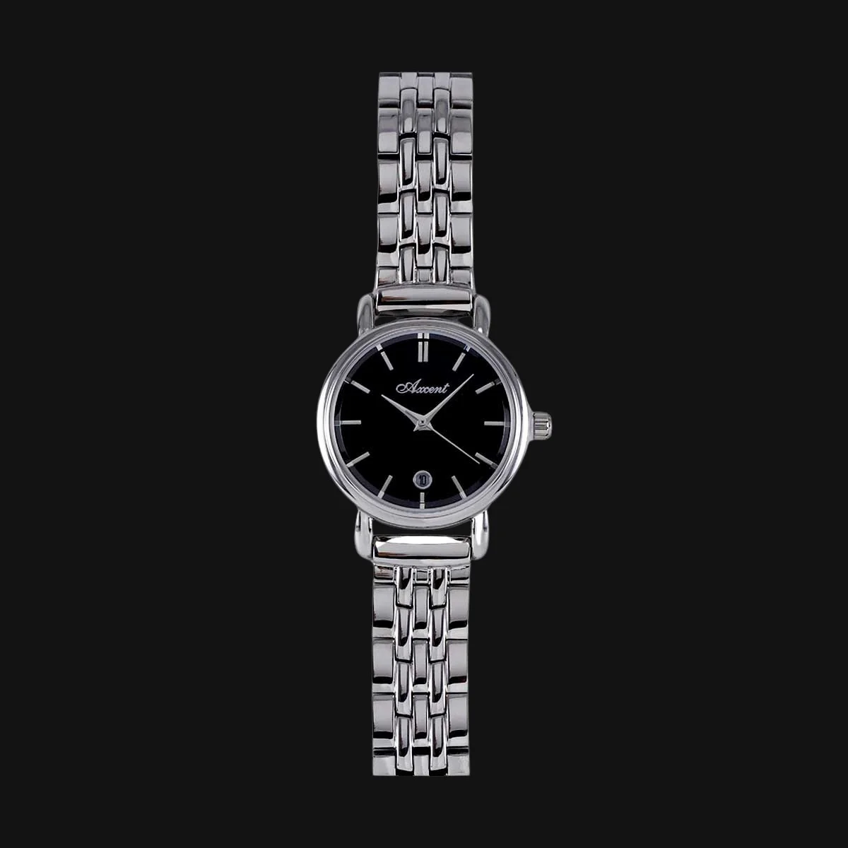 ساعت لوکس زنانه اکسنت مدل AX120015L مشکی