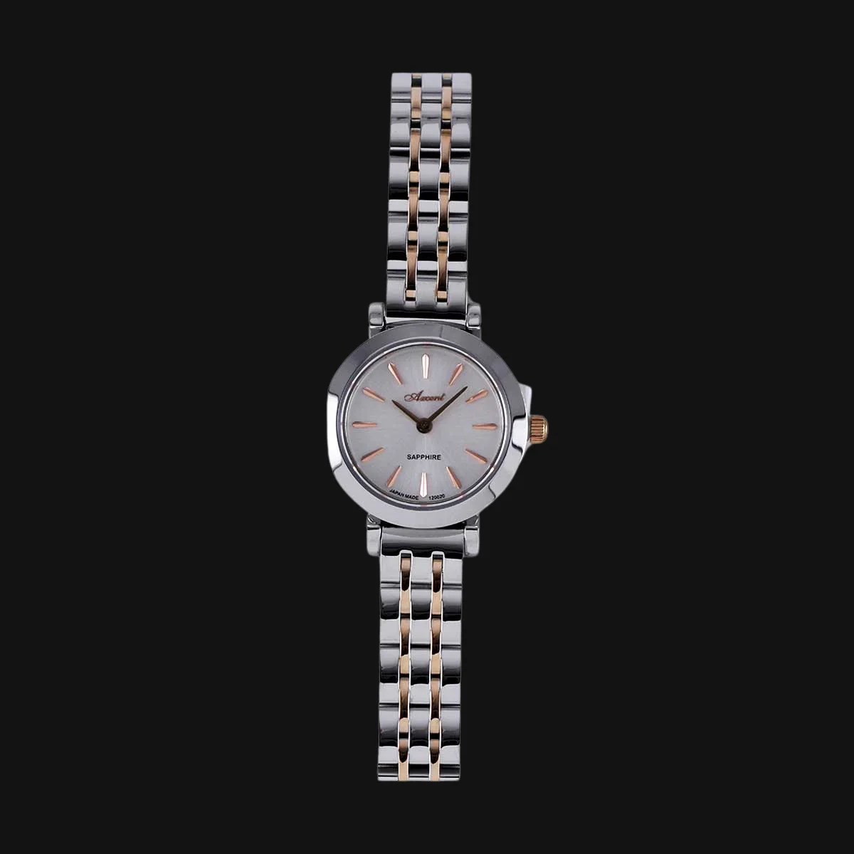 ساعت لوکس زنانه اکسنت مدل AX120020L نقره ایی رز گلد